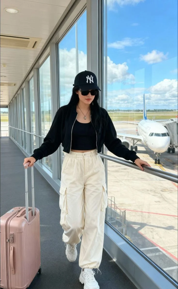 airport outfit summer