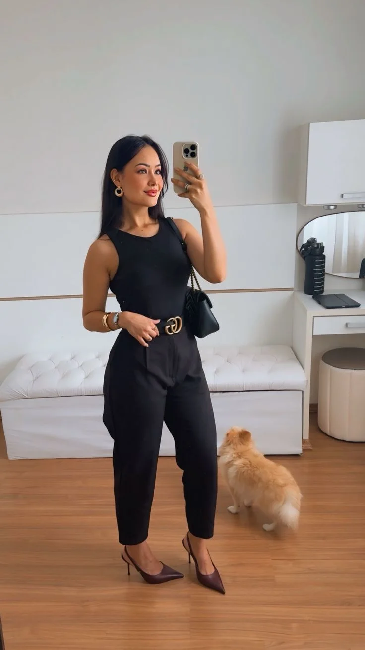 all black outfit