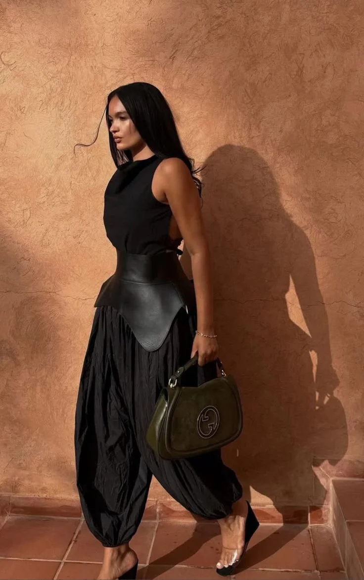 all black outfit
