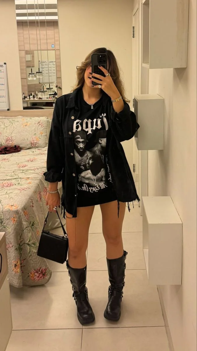 all black outfit