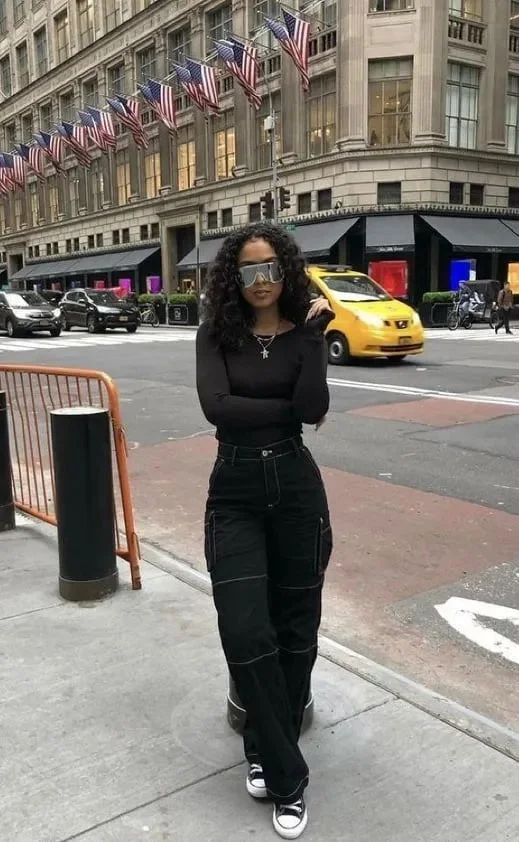 all black outfit