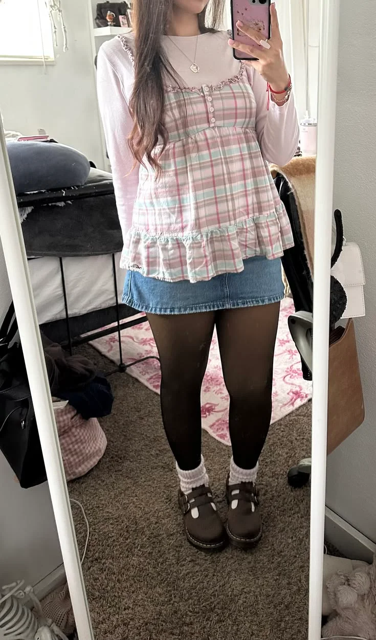 baby doll top outfit