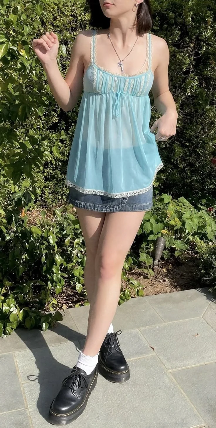 baby doll top outfit