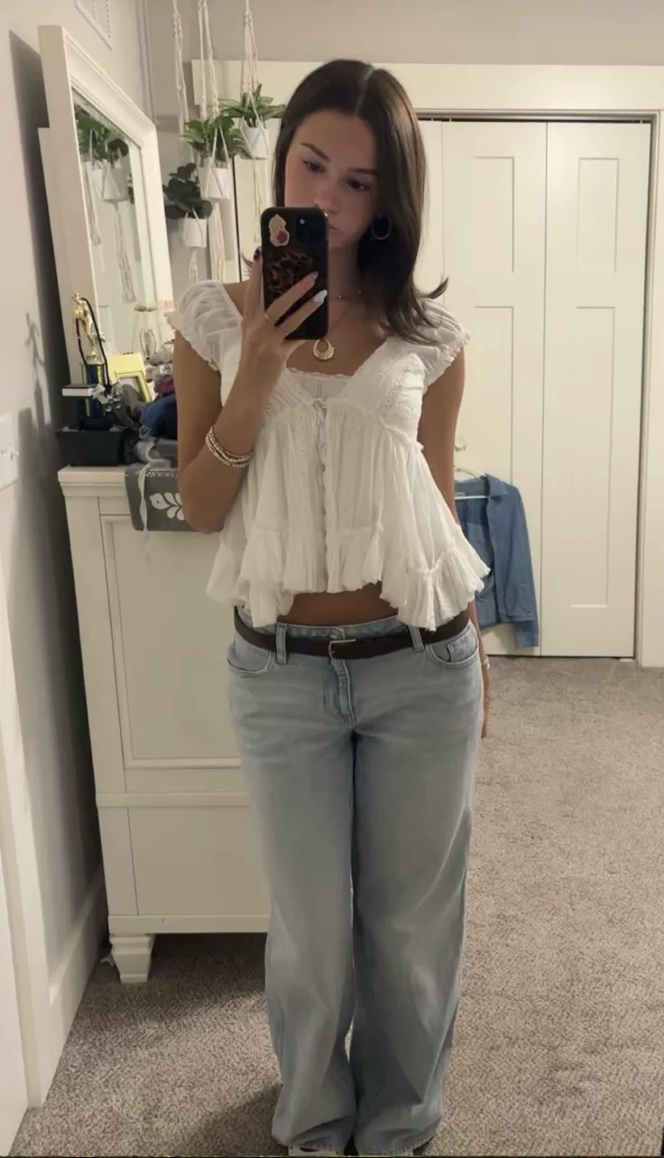 baby doll top outfit