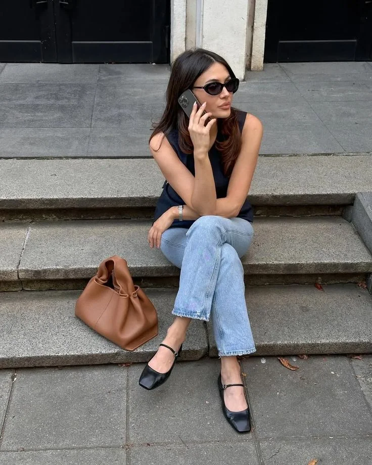ballet flats outfit