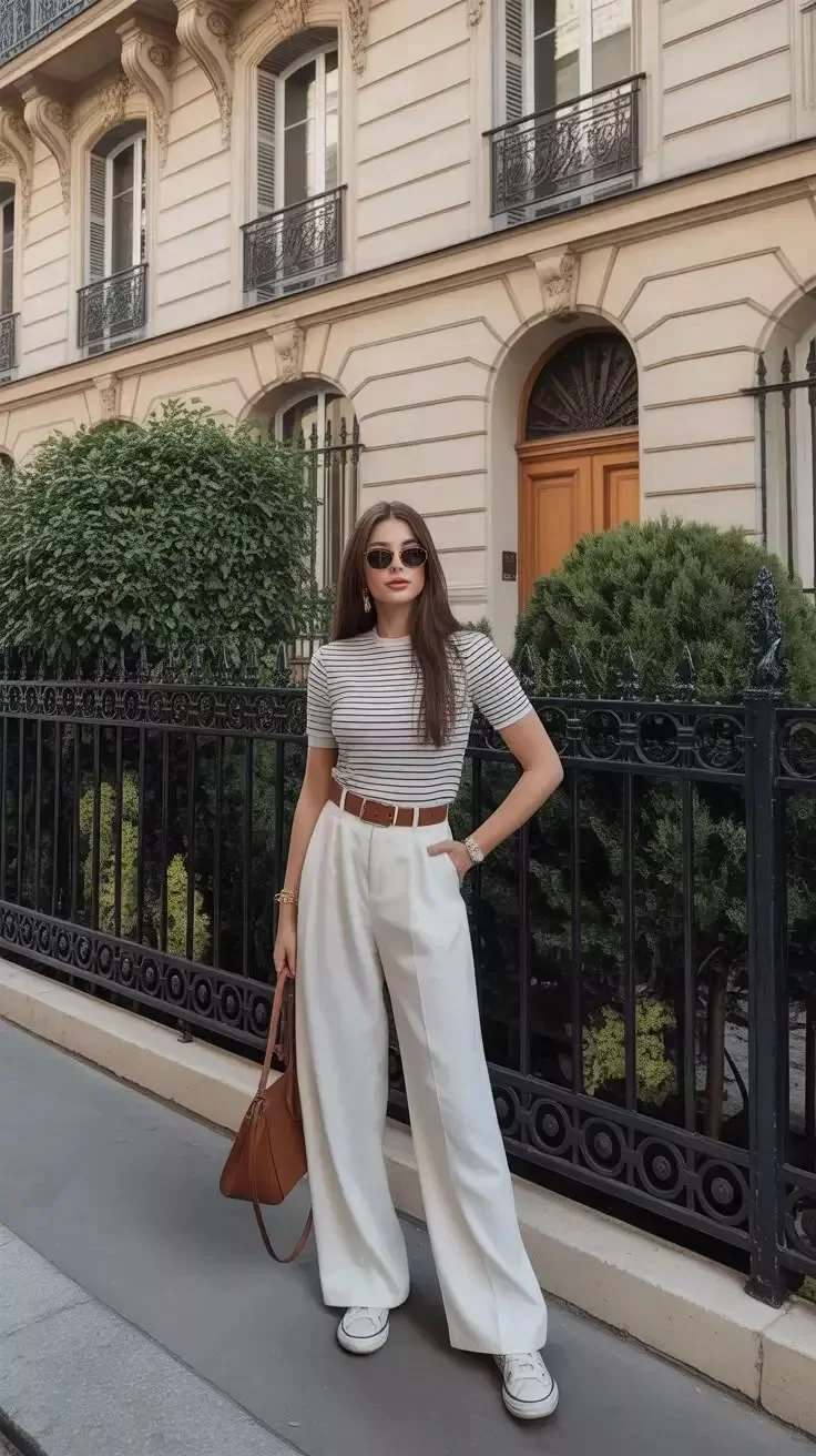 beige pants outfit for women