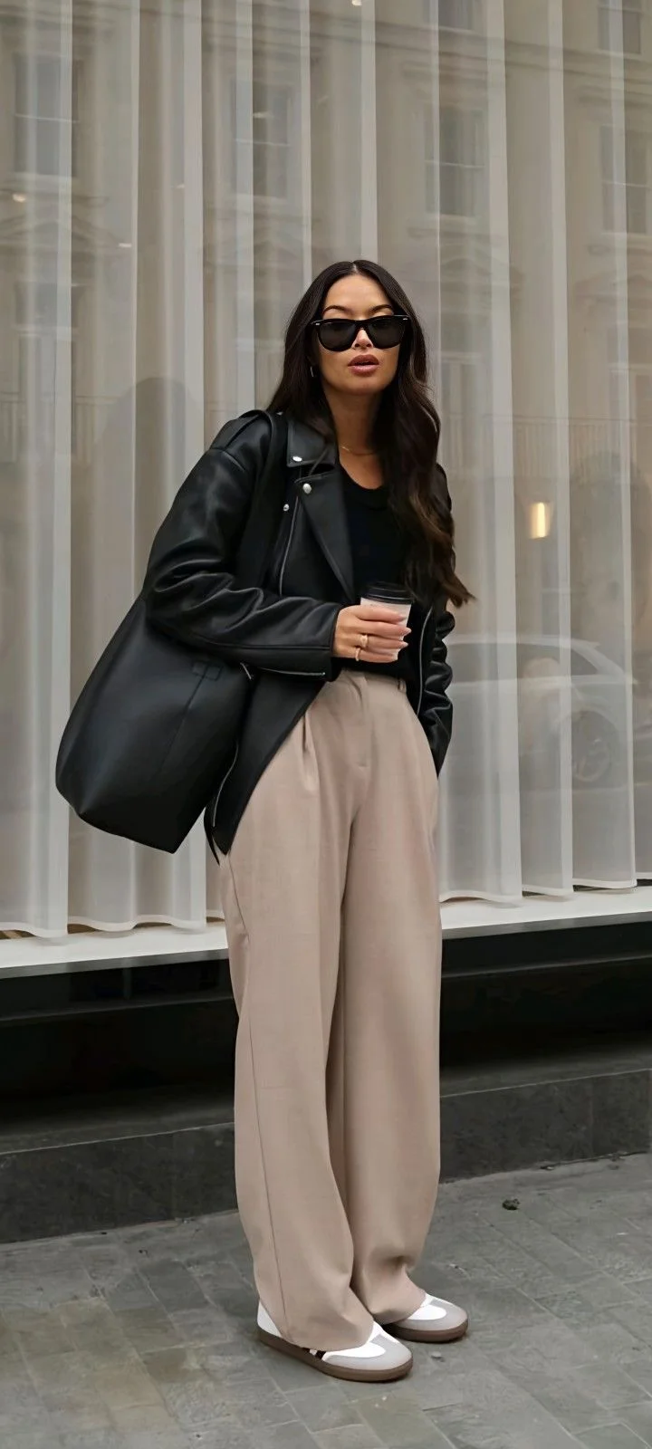 beige pants outfit for women