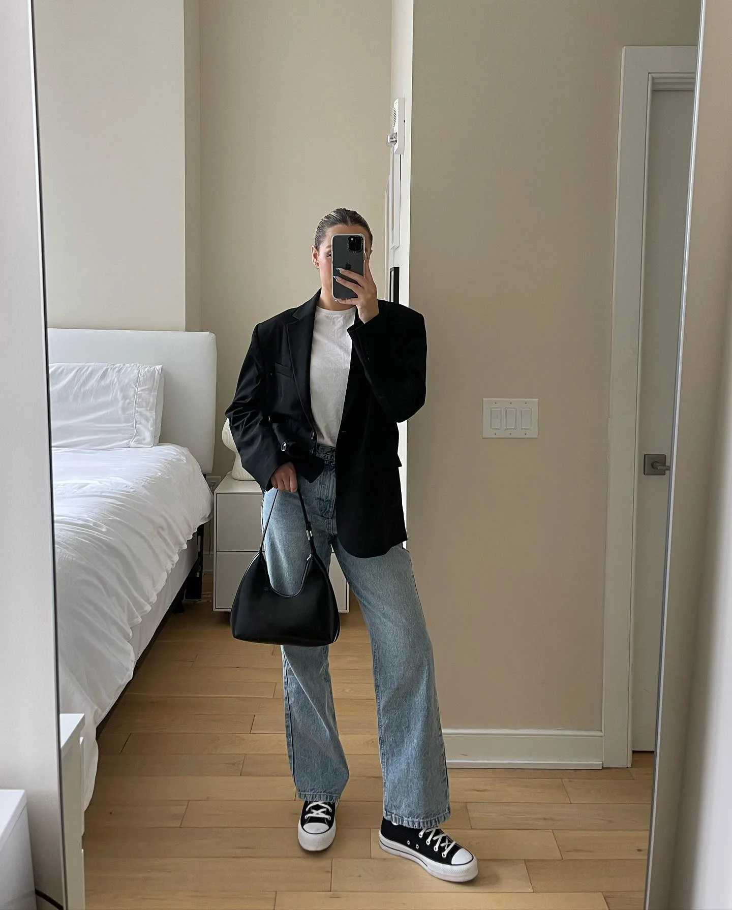 black blazer outfit