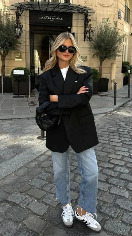 black blazer outfit