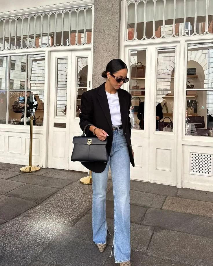 black blazer outfit