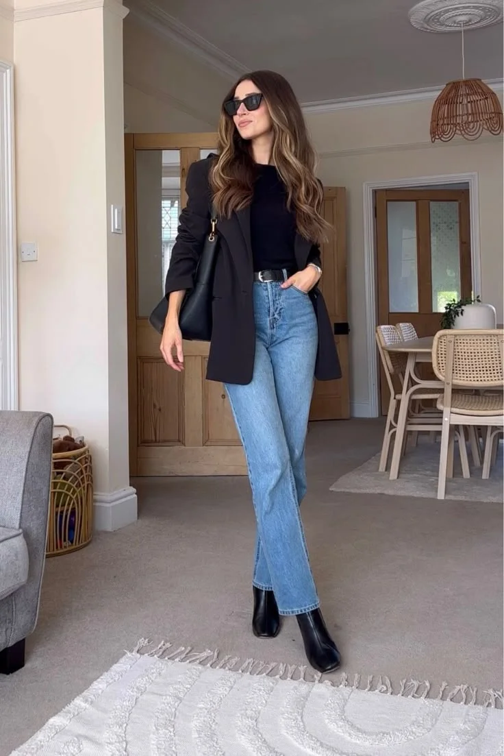 black blazer outfit