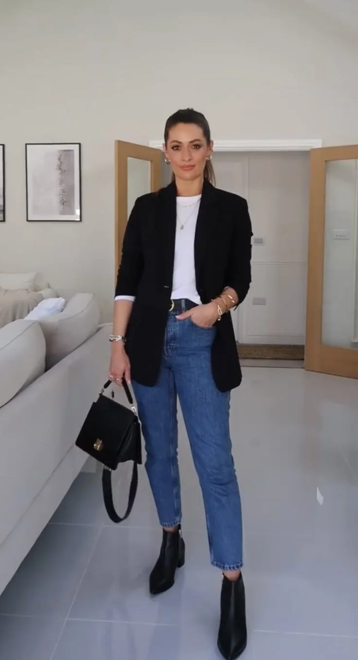 black blazer outfit