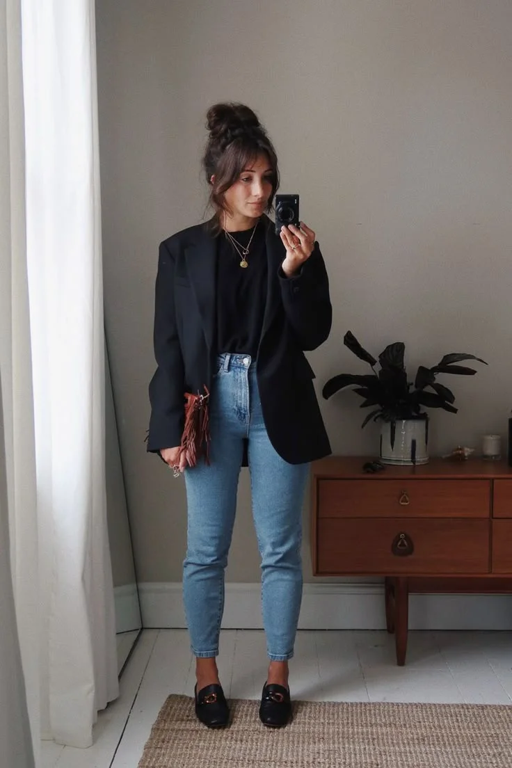black blazer outfit