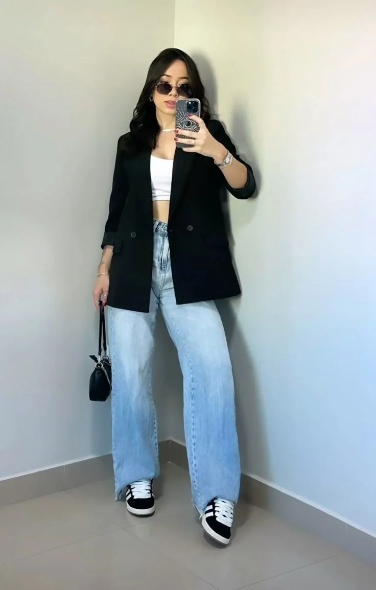 black blazer outfit