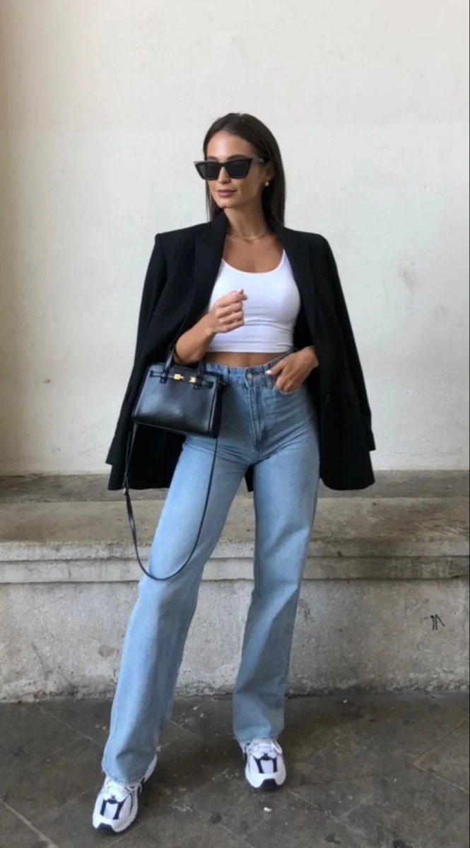 black blazer outfit