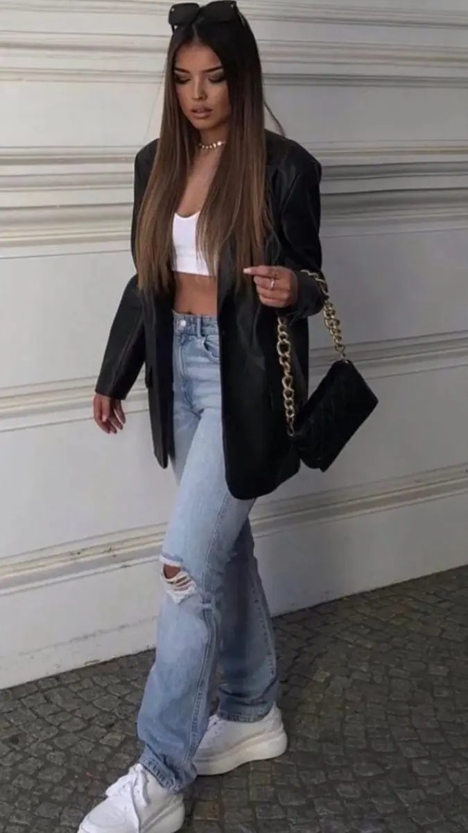 black blazer outfit