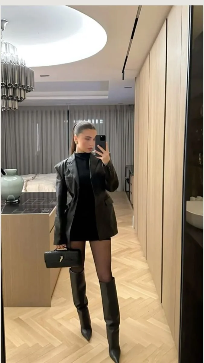 black boots outfit
