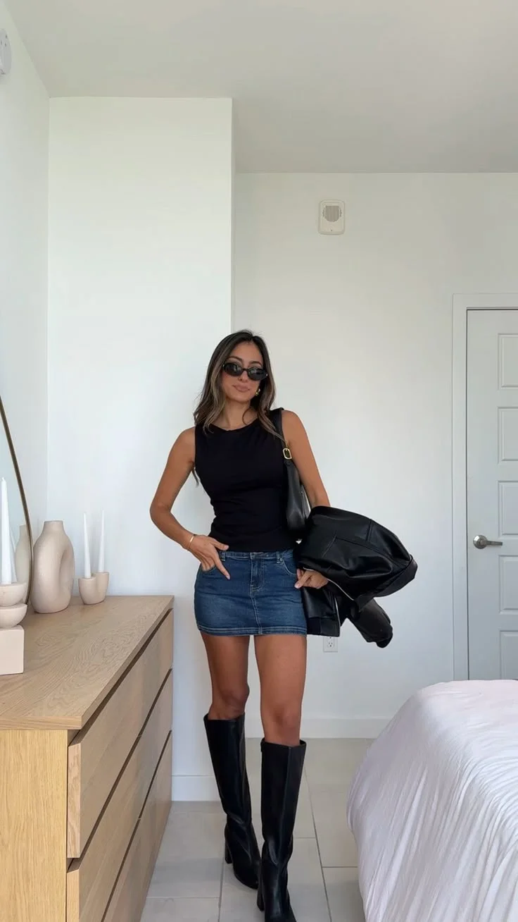 black boots outfit