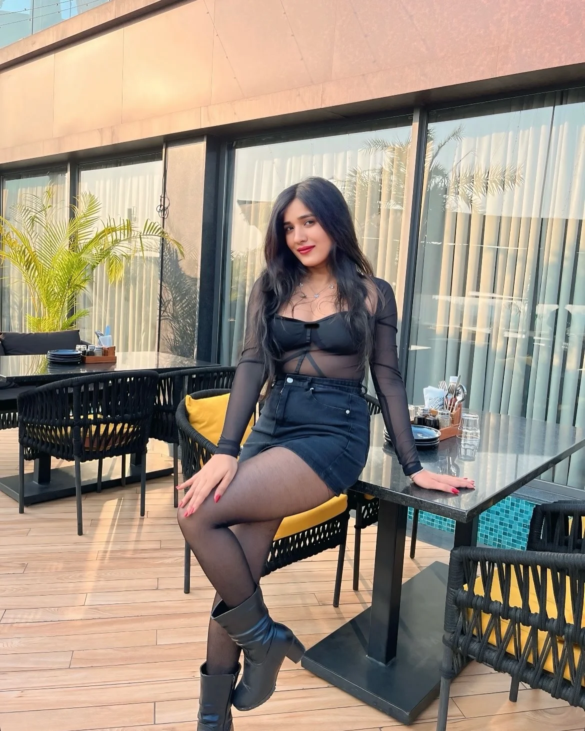 black dress outfit