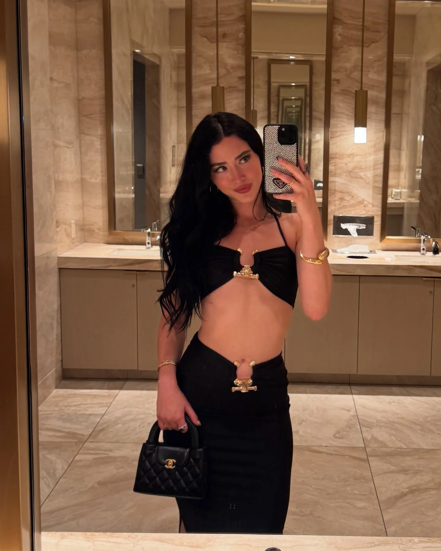 black dress outfit