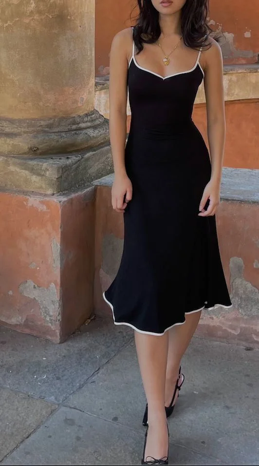 black dress outfit