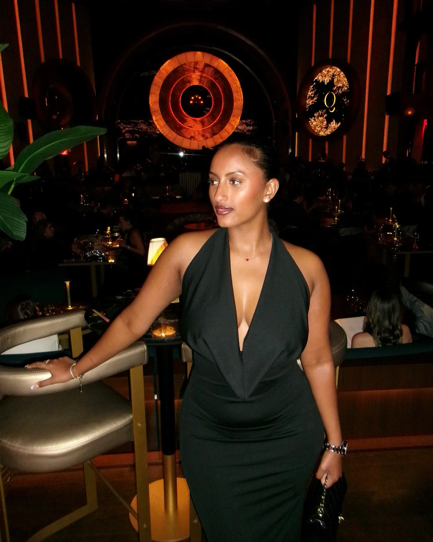 black dress outfit