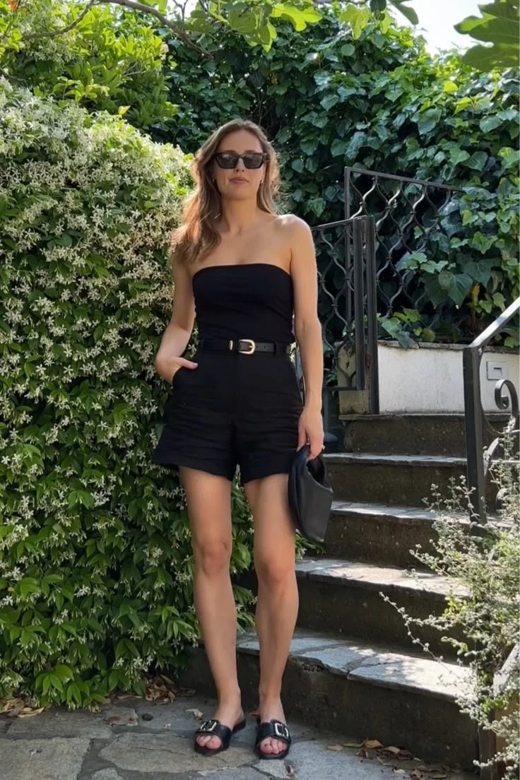 black tube top