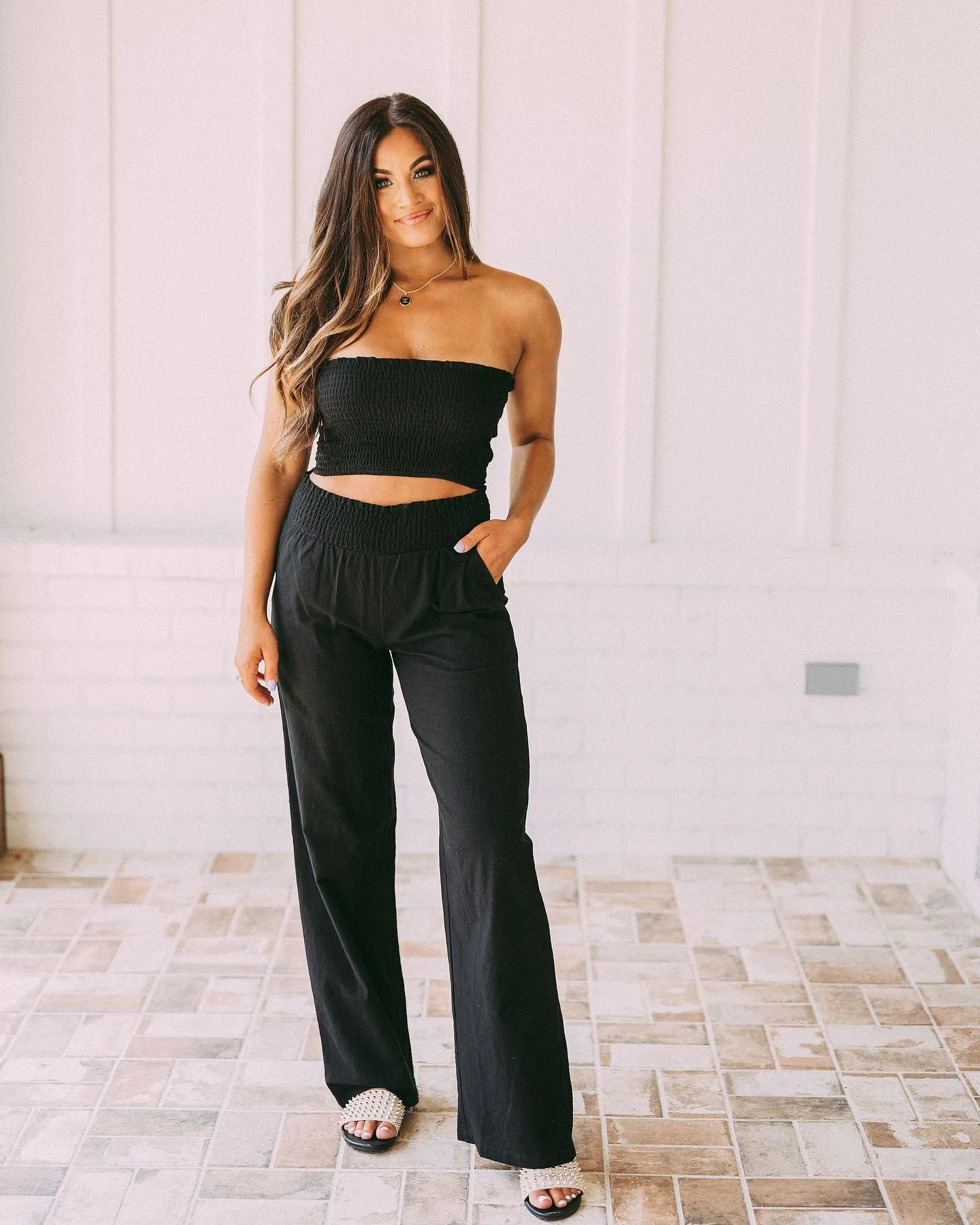 black tube top