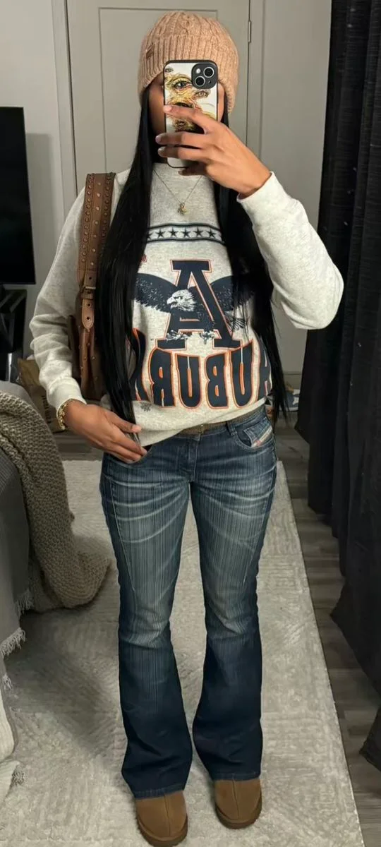 bootcut jeans outfit