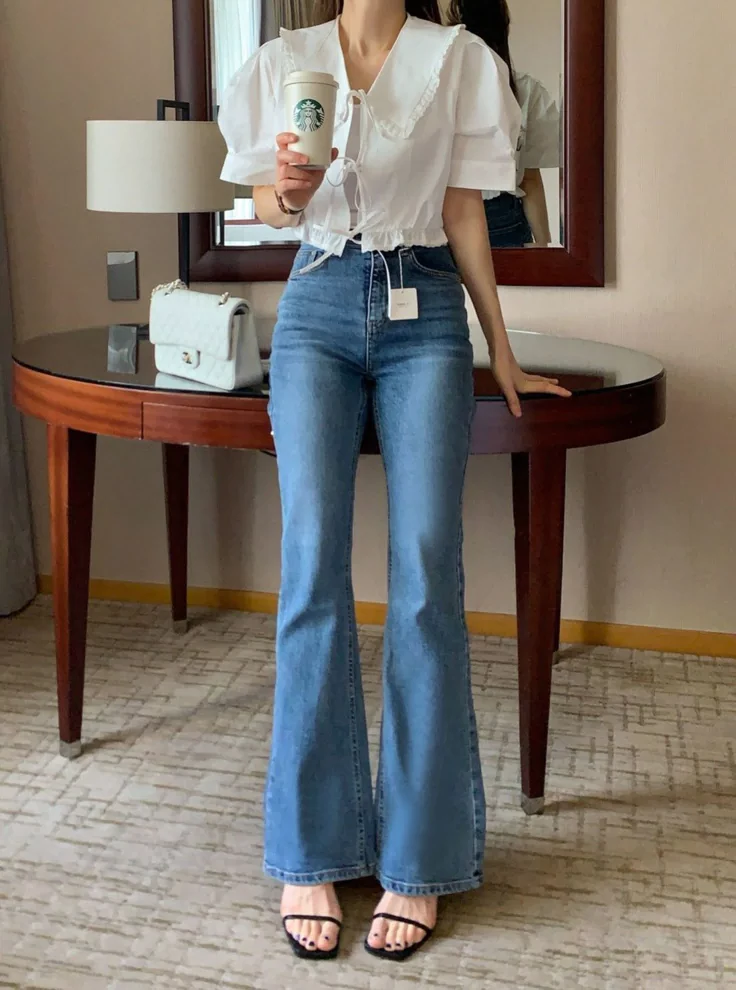 bootcut jeans outfit
