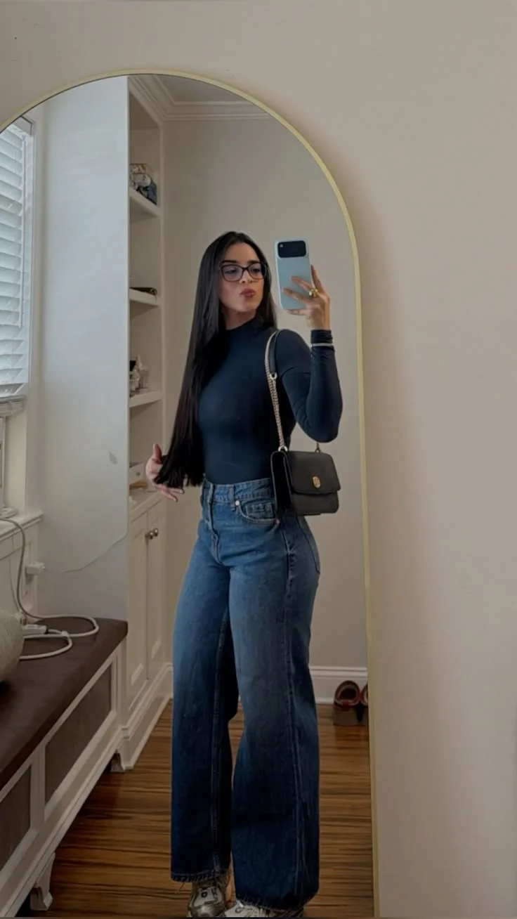 bootcut jeans outfit