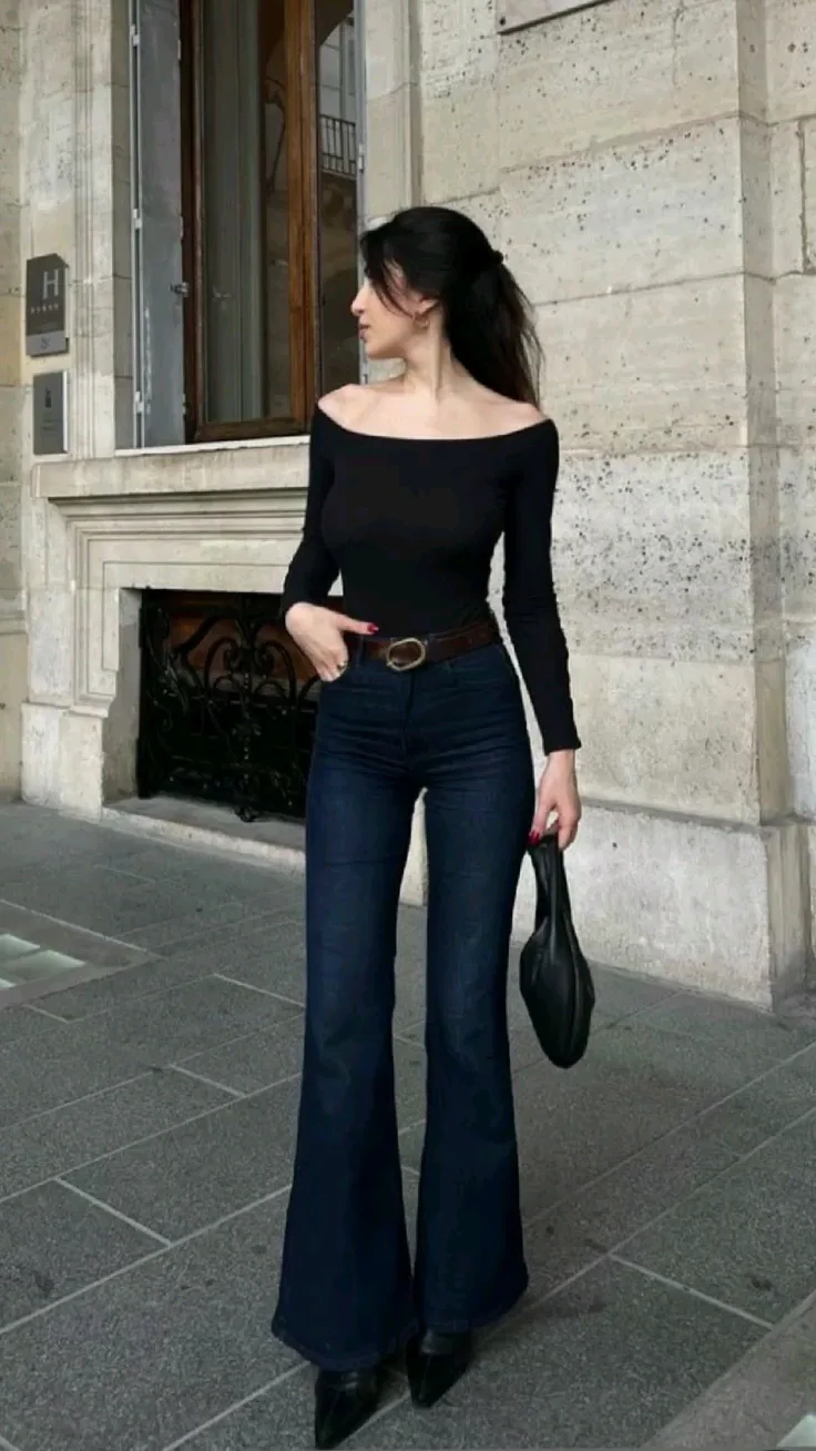 bootcut jeans outfit