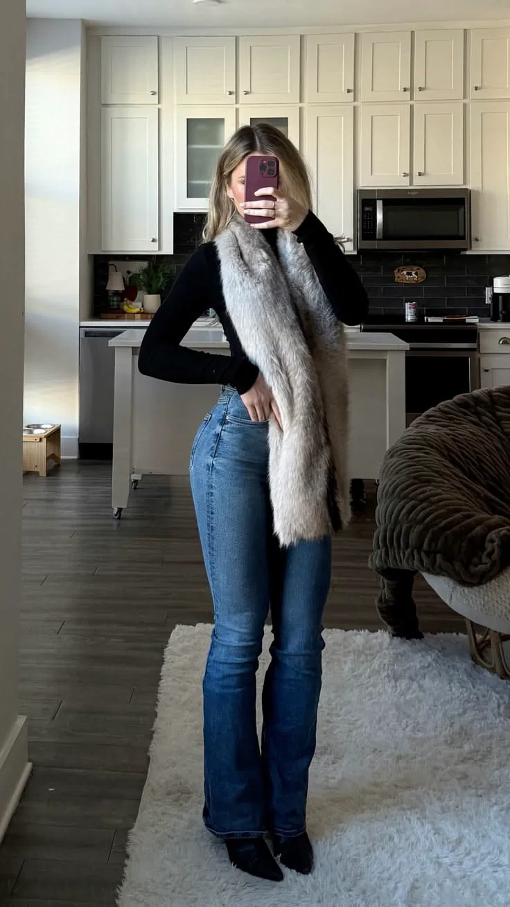 bootcut jeans outfit