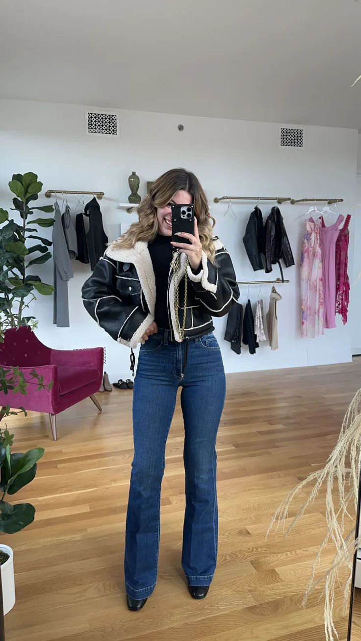 bootcut jeans outfit