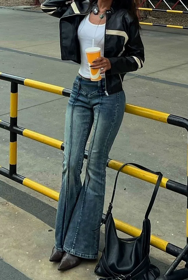 bootcut jeans outfit