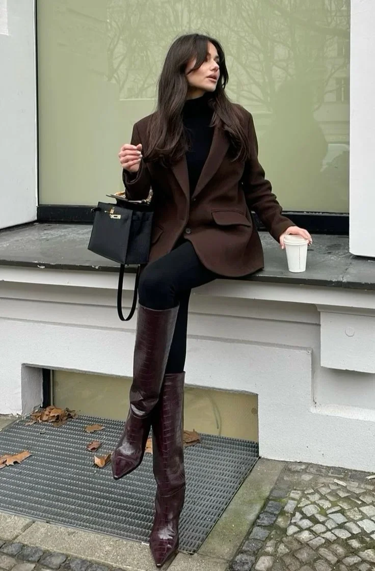 brown boots outfit