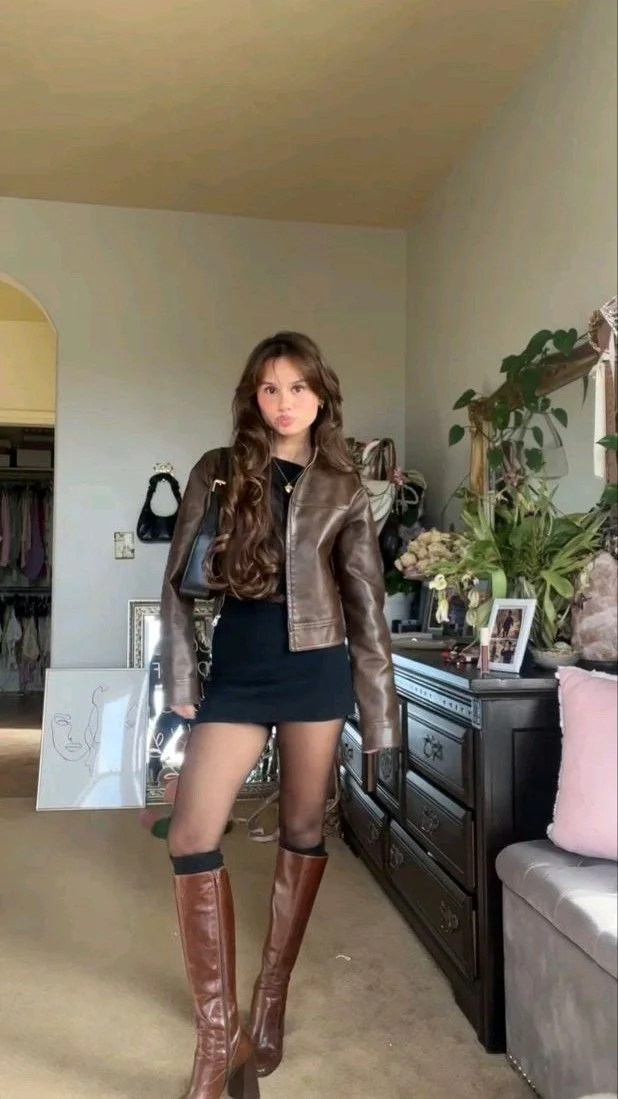 brown boots outfit