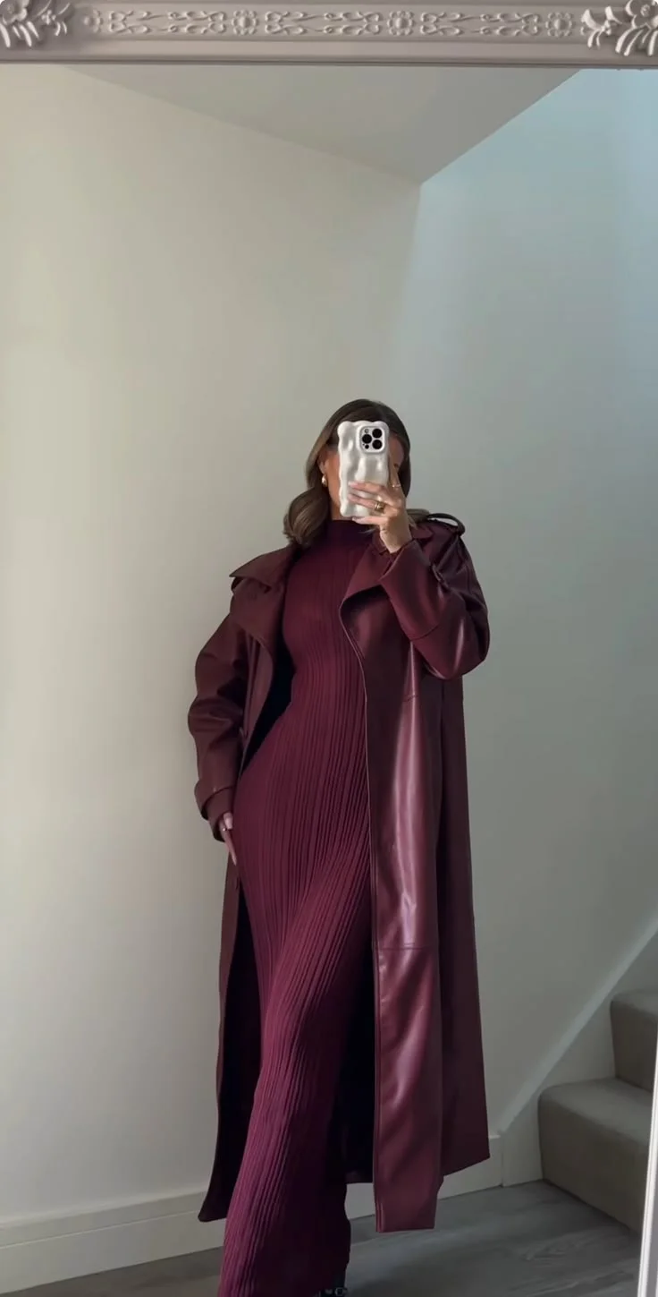 burgundy outfits ideas