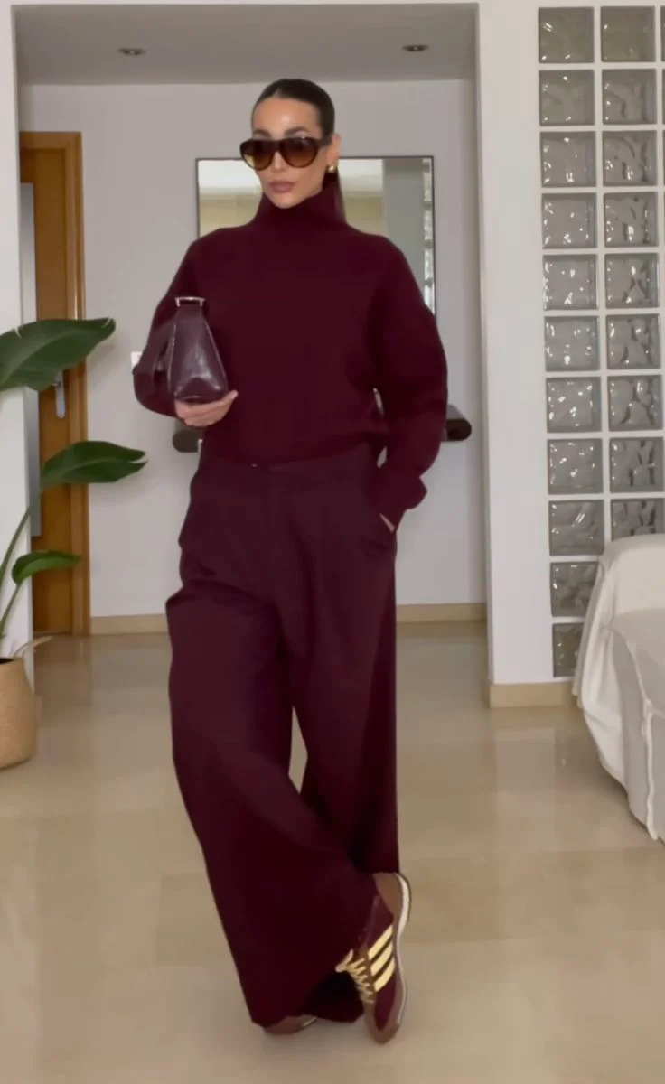 burgundy outfits ideas