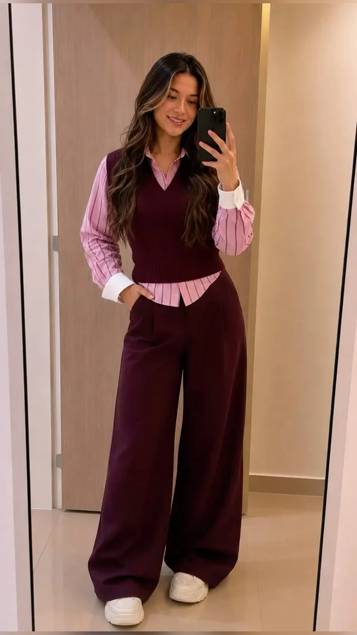 burgundy outfits ideas