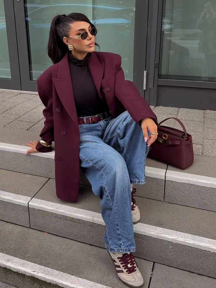 burgundy outfits ideas