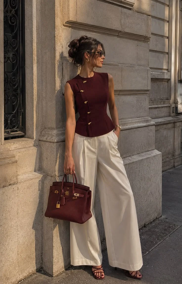 burgundy outfits ideas