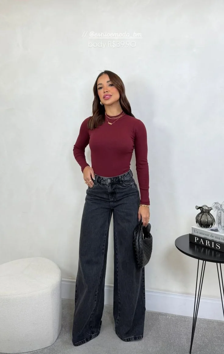 burgundy outfits ideas