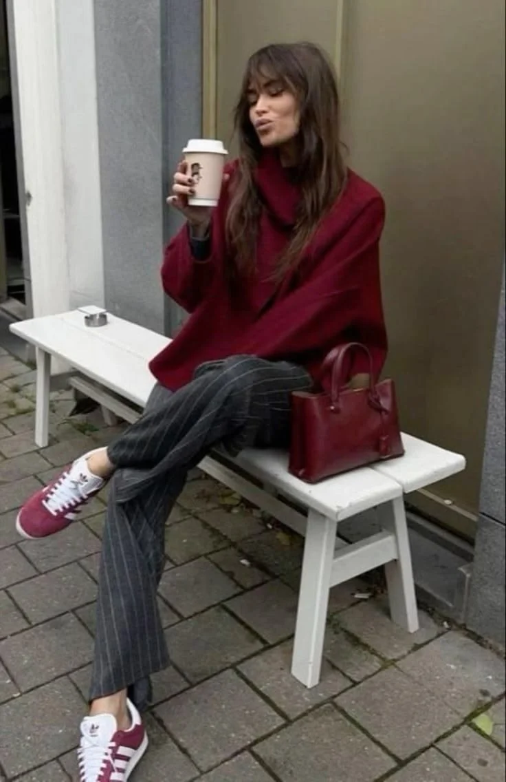 burgundy outfits ideas