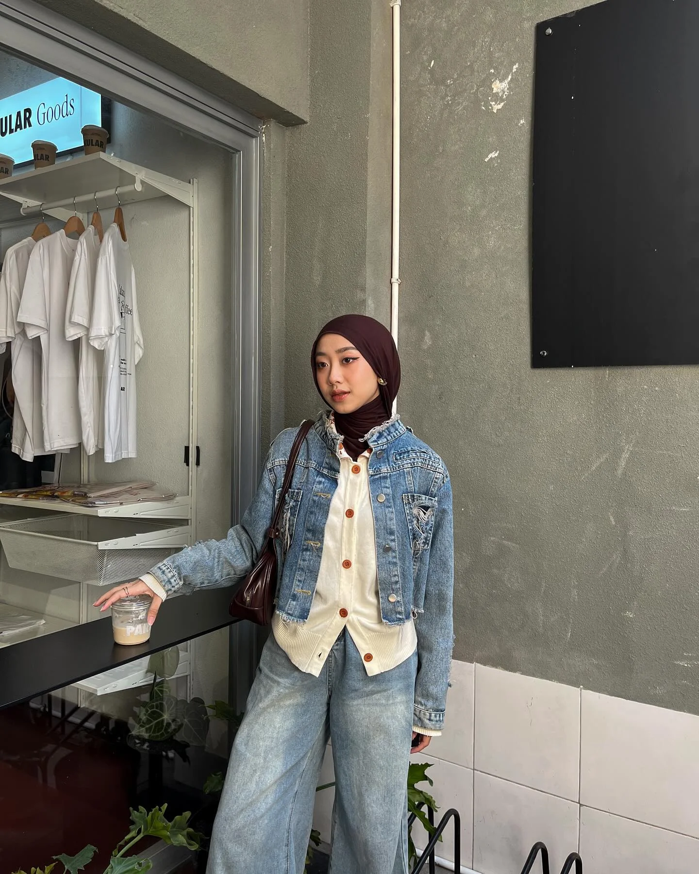 denim and white outfits