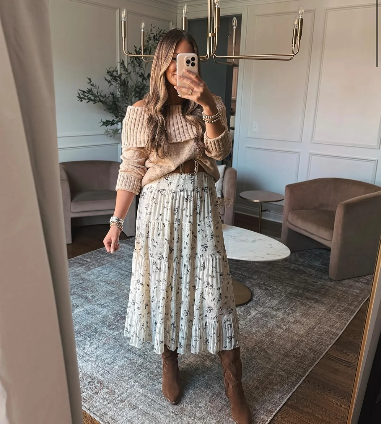 fall dinner date outfit