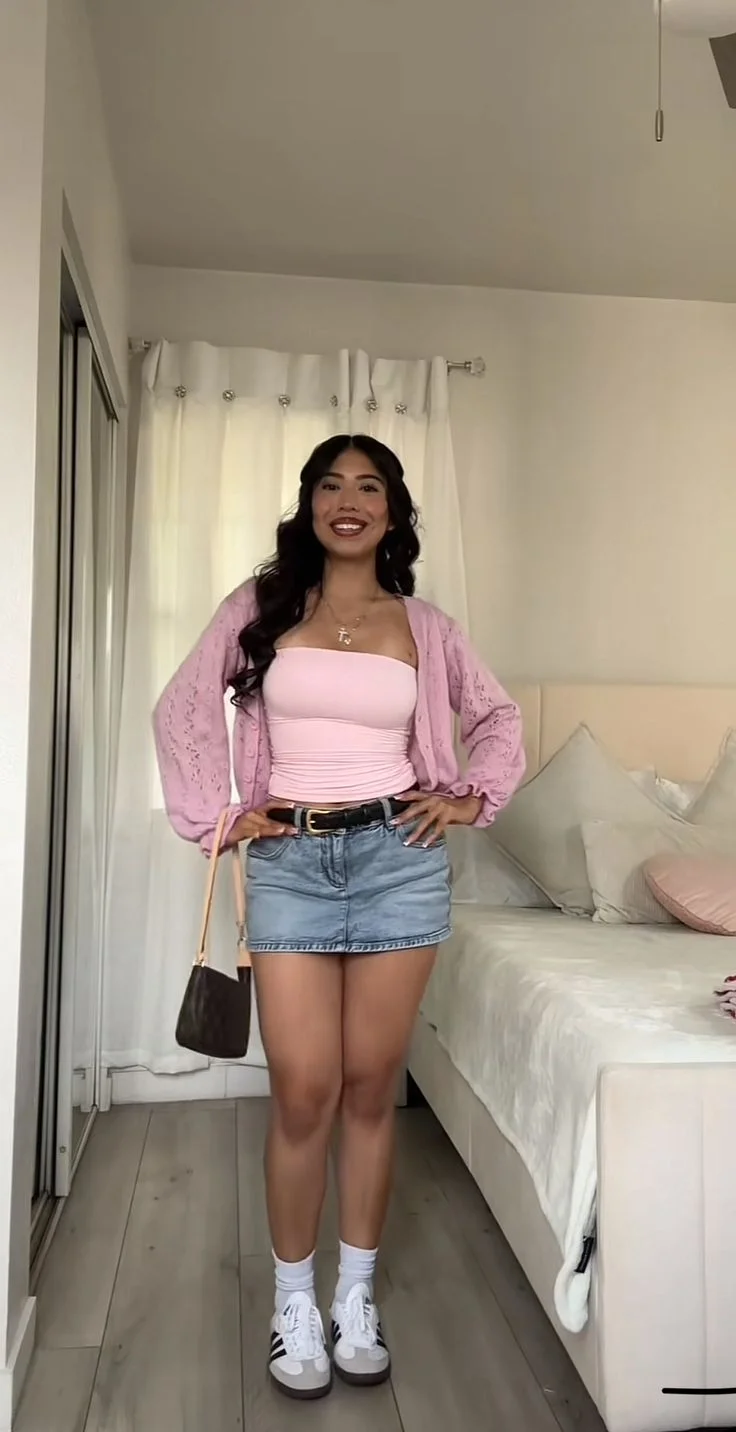 jean skirt outfits