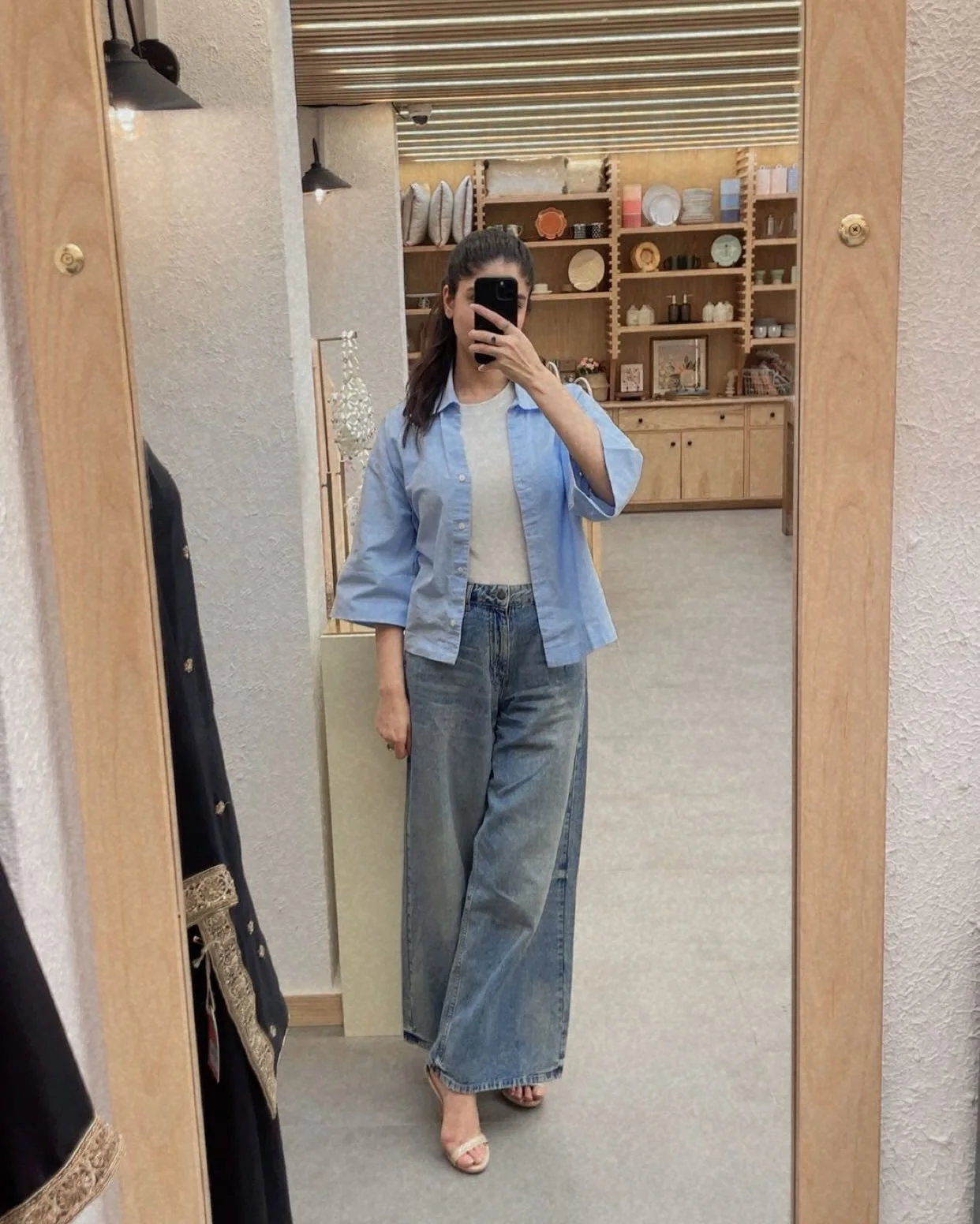 jeans and heels
