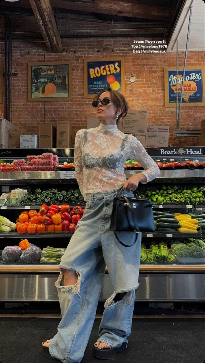 lace top outfit ideas