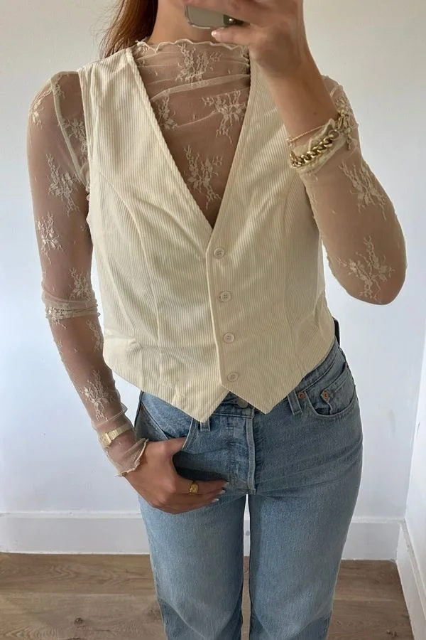 lace top outfit ideas